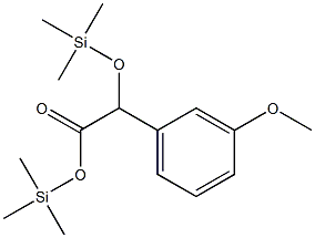 3-Methoxy-α-[(trimethylsilyl)oxy]benzeneacetic acid trimethylsilyl ester Struktur