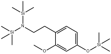 N-[2-[2-Methoxy-4-(trimethylsiloxy)phenyl]ethyl]-N-(trimethylsilyl)-α,α,α-trimethylsilanamine Struktur