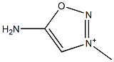 1,2,3-Oxadiazolium,5-amino-3-methyl-(9CI) Struktur