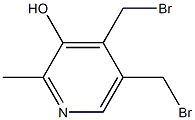 4,5-Bis(bromomethyl)-2-methylpyridin-3-ol Struktur