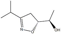 5-Isoxazolemethanol,4,5-dihydro-alpha-methyl-3-(1-methylethyl)-,(alphaR,5R)-rel-(9CI) Struktur