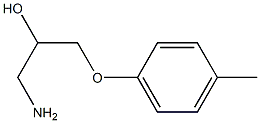 1-amino-3-(4-methylphenoxy)propan-2-ol Struktur