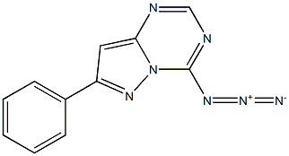 4-azido-7-phenylpyrazolo-(1,5a)-1,3,5-triazine Struktur