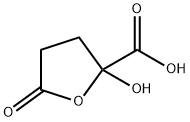 2-Furancarboxylicacid,tetrahydro-2-hydroxy-5-oxo-(9CI) Struktur