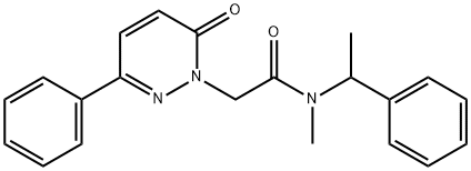 N-Methyl-N-(α-methylbenzyl)-6-oxo-3-phenyl-1(6H)-pyridazineacetamide Struktur