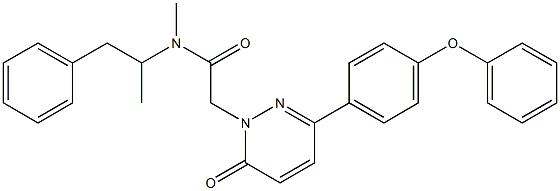 (-)-N-Methyl-N-(α-methylphenethyl)-6-oxo-3-(4-phenoxyphenyl)-1(6H)-pyridazineacetamide Struktur