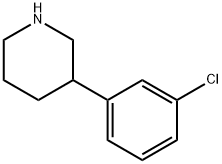 3-(3-chlorophenyl)piperidine Struktur