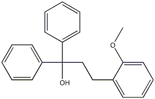 2-Methoxy-α,α-diphenylbenzene-1-propanol Struktur