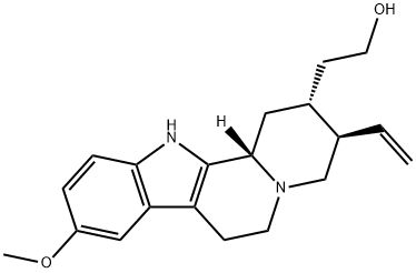 18,19-Didehydro-10-methoxycorynan-17-ol Struktur