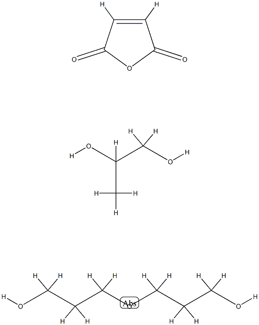 2,5-Furandione, polymer with oxybis[propanol] and 1,2-propanediol Struktur