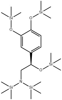 (R)-N,N-Bis(trimethylsilyl)-3,4,β-tris[(trimethylsilyl)oxy]benzeneethanamine Struktur