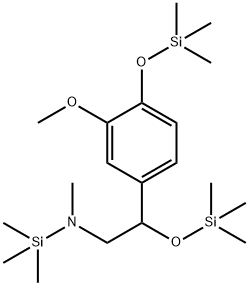 3-Methoxy-N-methyl-N-trimethylsilyl-4,β-bis[(trimethylsilyl)oxy]benzeneethanamine Struktur