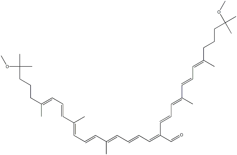 3,3',4,4'-Tetrahydrospitilloxanthin-20-al Struktur