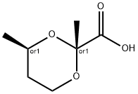 1,3-Dioxane-2-carboxylicacid,2,4-dimethyl-,(2R,4R)-rel-(9CI) Struktur