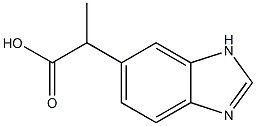 1H-Benzimidazole-5-aceticacid,alpha-methyl-(9CI) Struktur