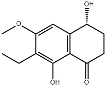 O-methylasparvenone Struktur