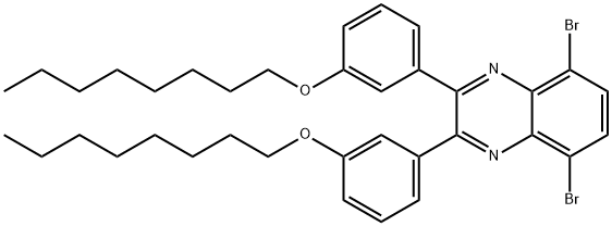 5,8-DIBROMO-2,3-BIS(3-(OCTYLOXY)PHENYL)QUINOXALINE 結(jié)構(gòu)式