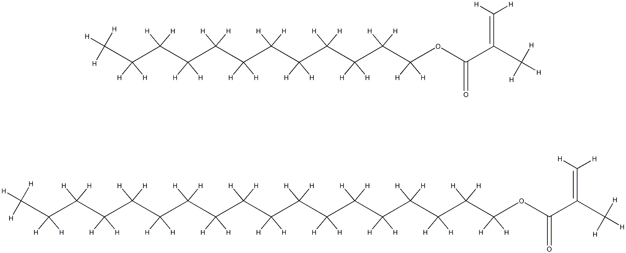 2-Propenoic acid, 2-methyl-, dodecyl ester, polymer with octadecyl 2-methyl-2-propenoate Struktur