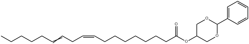 9,12-Octadecadienoic acid 2β-phenyl-1,3-dioxan-5β-yl ester Struktur