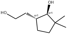 Cyclopentaneethanol, 2-hydroxy-3,3-dimethyl-, (1R,2R)-rel- (9CI) Struktur