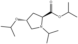 4β-(1-Methylethoxy)-1-(1-methylethyl)-L-proline 1-methylethyl ester Struktur