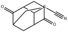 4,8-Dioxotricyclo[3.3.1.13,7]decan-2-yl thiocyanate Struktur