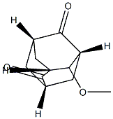 4-Methoxytricyclo[3.3.1.13,7]decane-2,6-dione Struktur