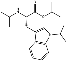 Nα,1-Bis(1-methylethyl)-L-tryptophan 1-methylethyl ester Struktur