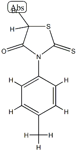 5-Bromo-3-phenyl-2-sulfanylidene-1,3-thiazolidin-4-one Struktur