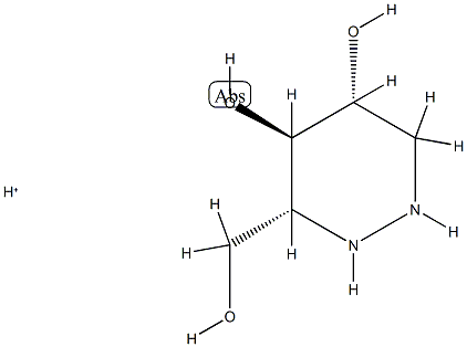 4,5-Pyridazinediol, hexahydro-3-(hydroxymethyl)-, conjugate monoacid, (3R,4R,5R)- (9CI) Struktur