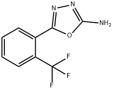 5-[2-(trifluoromethyl)phenyl]-1,3,4-oxadiazol-2-amine Struktur