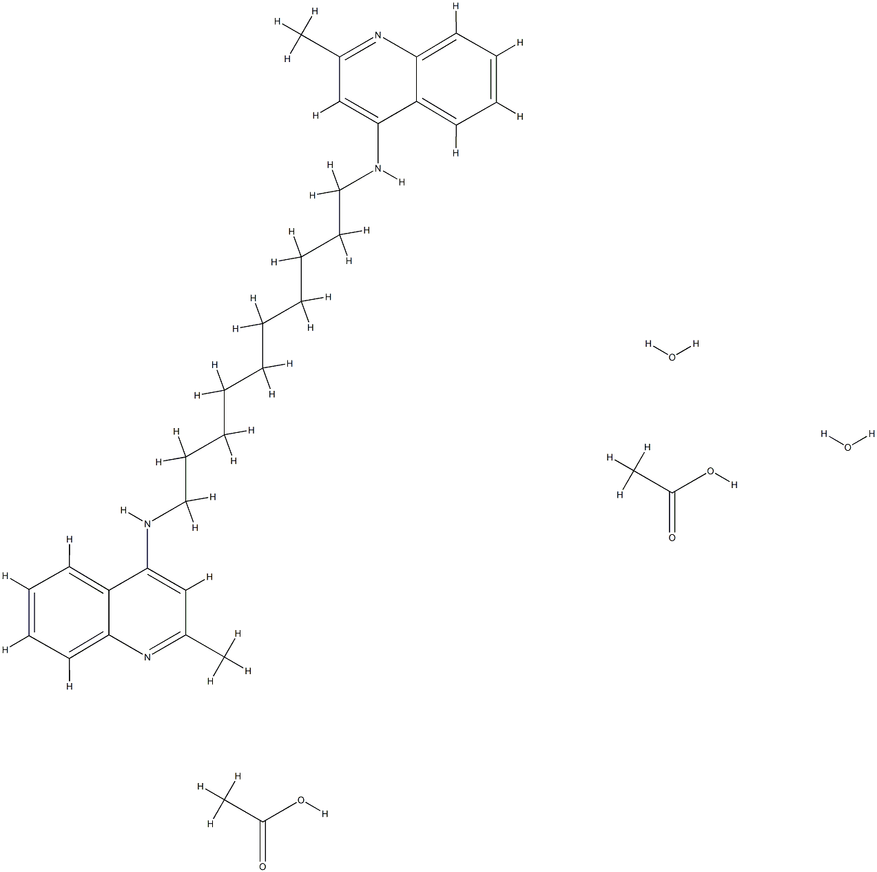 Quindecamine acetate Struktur