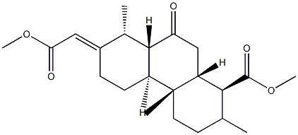 7-Oxocass-13(15)-ene-16,19-dioic acid dimethyl ester Struktur