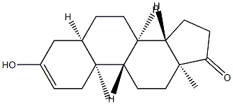 3-Hydroxy-5β-androst-2-en-17-one Struktur