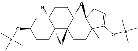 3α,17-Bis(trimethylsiloxy)-5β-androst-16-ene Struktur