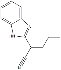 1H-Benzimidazole-2-acetonitrile,alpha-propylidene-(9CI) Struktur