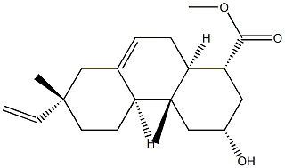 (13S)-2α-Hydroxy-19-norpimara-7,15-dien-18-oic acid methyl ester Struktur