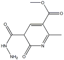 3,5-Pyridinedicarboxylicacid,1,2-dihydro-6-methyl-2-oxo-,5-methylester,3-hydrazide(9CI) Struktur