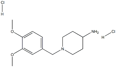 1-(3,4-dimethoxybenzyl)piperidin-4-amine dihydrochloride Struktur