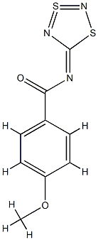 N-(1,3,2,4-Dithiadiazol-3-SIV-5-ylidene)-4-methoxybenzamide Struktur