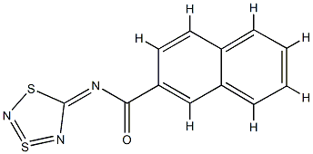 N-(1,3,2,4-Dithiadiazol-3-SIV-5-ylidene)-2-naphthalenecarboxamide Struktur