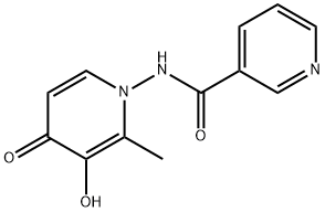 3-Pyridinecarboxamide,N-(3-hydroxy-2-methyl-4-oxo-1(4H)-pyridinyl)-(9CI) Struktur