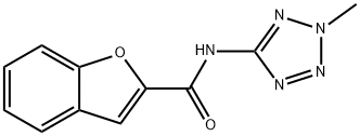 2-Benzofurancarboxamide,N-(2-methyl-2H-tetrazol-5-yl)-(9CI) Struktur