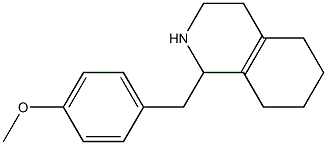 (±)-1,2,3,4,5,6,7,8-octahydro-1-[(4-methoxyphenyl)methyl]isoquinoline Struktur