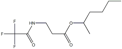 N-(Trifluoroacetyl)-β-alanine 1-methylpentyl ester Struktur