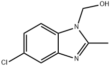 1H-Benzimidazole-1-methanol,5-chloro-2-methyl-(9CI) Struktur