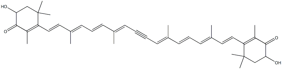 15,15'-didehydroastaxanthin Struktur