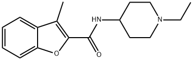 2-Benzofurancarboxamide,N-(1-ethyl-4-piperidinyl)-3-methyl-(9CI) Struktur