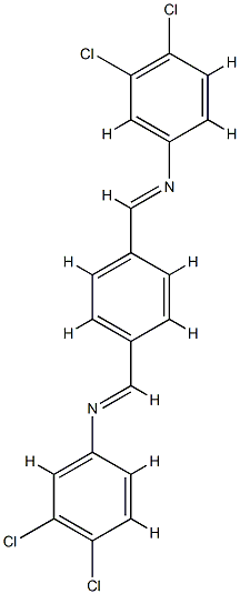 Benzenamine,N,N'-(1,4-phenylenedimethylidyne)bis[3,4-dichloro- (9CI) Struktur