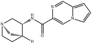 Pyrrolo[1,2-a]pyrazine-3-carboxamide, N-(1R,3R,4S)-1-azabicyclo[2.2.1]hept- Struktur